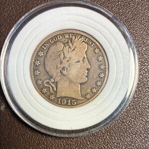 1915 Barber half dollar